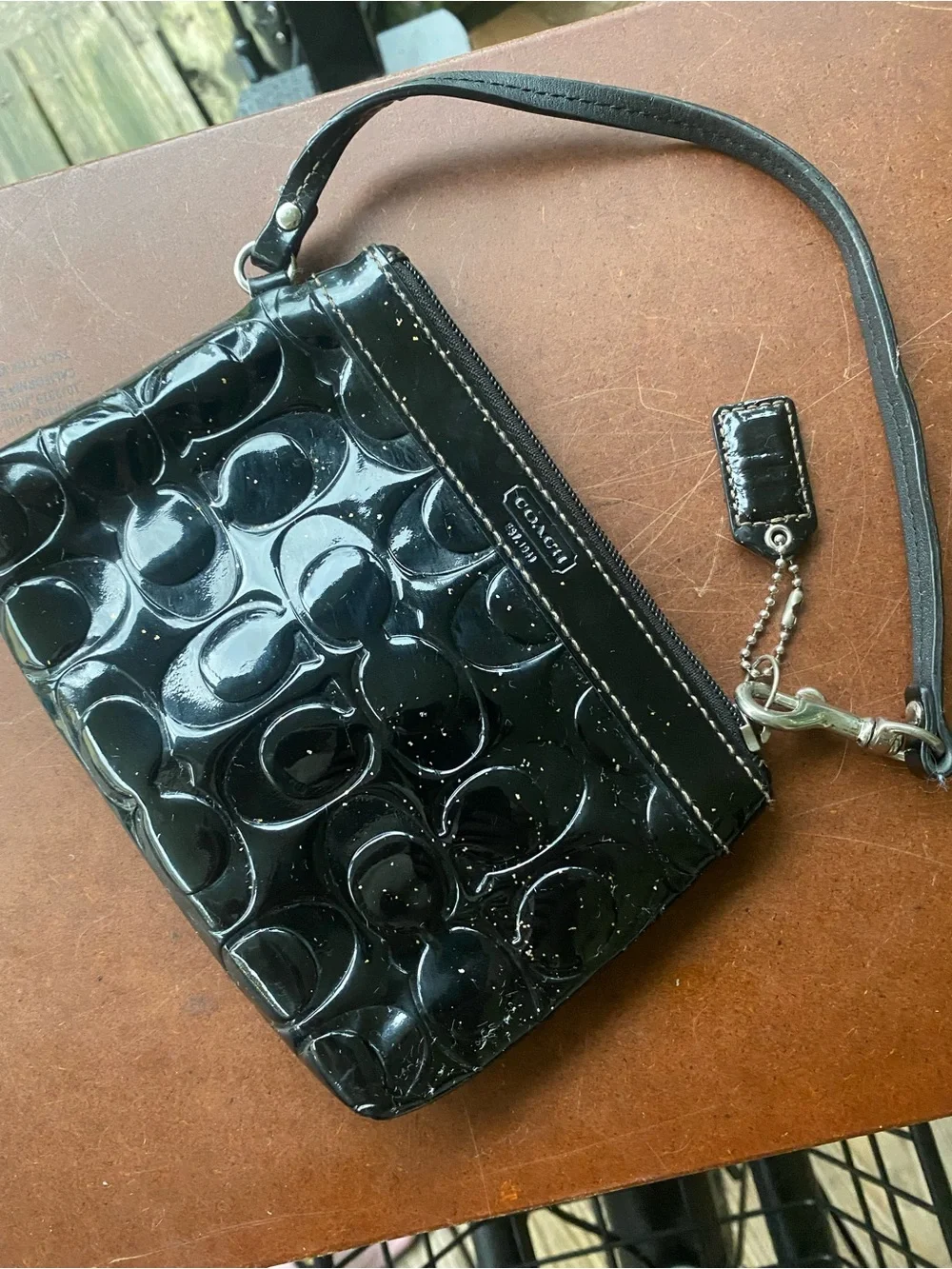Coach glossy patent